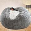 AAXYZX Bean Bag Chair Cover, Oversized Bean Bag Cover,Without Filling, Washable Zipped Lazy Sofa Chair Cover, Living Room Furniture Soft Adult Beanbag Chair Outside Cover view 1