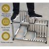 2-Step Stainless Steel Step Stool Ladder with Anti-Slip Wide Pedal for Home and Kitchen, 550lbs Capacity view 2