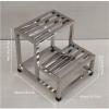 2-Step Stainless Steel Step Stool Ladder with Anti-Slip Wide Pedal for Home and Kitchen, 550lbs Capacity view 3