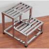2-Step Stainless Steel Step Stool Ladder with Anti-Slip Wide Pedal for Home and Kitchen, 550lbs Capacity view 4