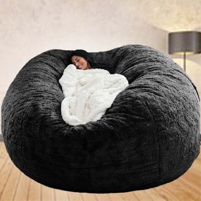 AAXYZX Bean Bag Chair Cover, Oversized Bean Bag Cover,Without Filling, Washable Zipped Lazy Sofa Chair Cover, Living Room Furniture Soft Adult Beanbag Chair Outside Cover