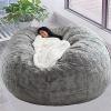 AAXYZX Bean Bag Chair Cover, Without Filling Living Room Furniture Soft Washable Durable Comfortable Oversized Beanbag Floor Chair Washable Zipped Lazy Sofa Cover(5ft: 13565 cm/ 5426) view 1