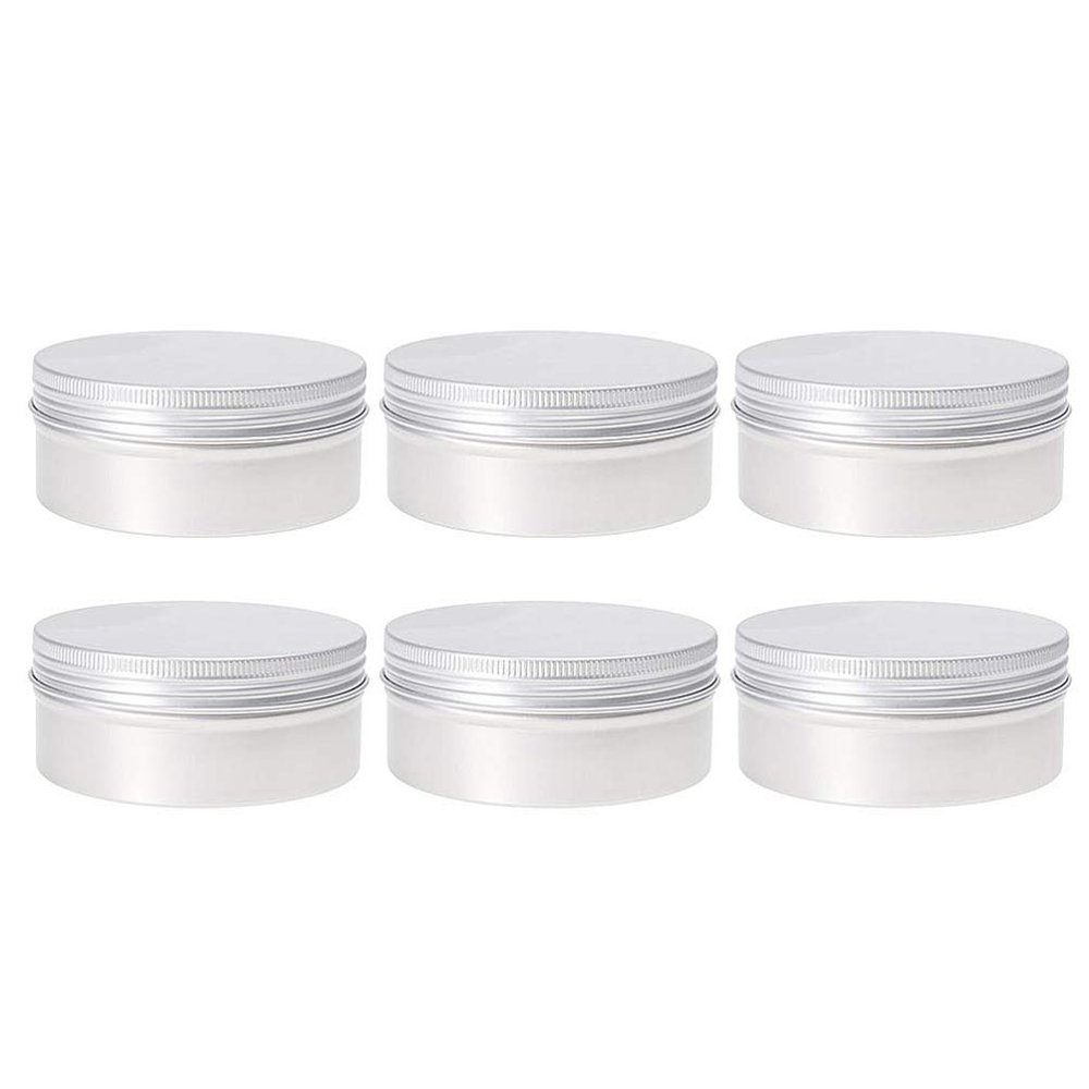 FOMIYES Bath Tin Box 10pcs 100ml Aluminum Travel Makeup Jars Leak Proof for Cosmetics