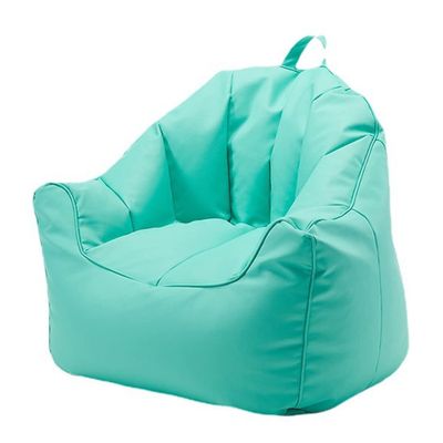 ArtsPavilion Lazy Sofa Balcony Lying Leather Single Chair Sofa Bedroom Living Room Study Leisure Sofa Soft and Comfortable Single Sofa 70 * 65 * 38cm Blue