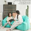 ArtsPavilion Lazy Sofa Balcony Lying Leather Single Chair Sofa Bedroom Living Room Study Leisure Sofa Soft and Comfortable Single Sofa 70 * 65 * 38cm Blue view 2