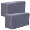Homoyoyo 2 Pcs Elastic Sofa Armrest Covers Polar Fleece Stretch Protectors view 1