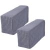 Homoyoyo 2 Pcs Elastic Sofa Armrest Covers Polar Fleece Stretch Protectors view 3