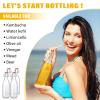 Aoriher 12 Pcs 25 oz Swing Top Glass Bottles 750 ml Glass Bottles with Red Caps for Home Brewing Kombucha Homemade Juices Beer Water Oil Vinegar Soda Syrup Kefir Beverages view 2