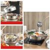 304 Stainless Steel Steamer 1 Layer Thick Double Bottom Soup Pot Household Single Layer Steamer Induction Cooker Hot Pot Cooking Dual-Purpose Pot (Size : 26cm) view 4