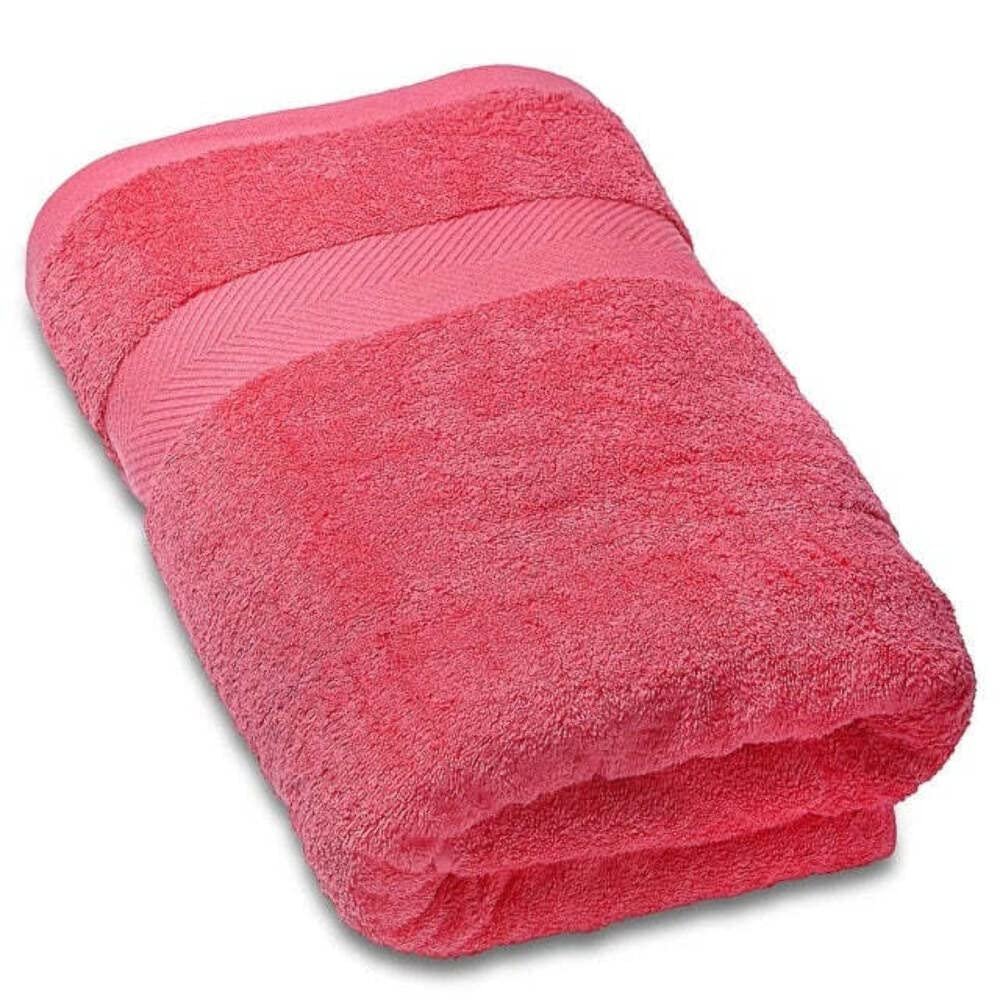 Bath Towel SEMAXE Luxury 100% cotton, High absorbency, Hotel & Spa Quality Premium,soft and thick For Bathroom-Beach (Purple) Red China 69x 137cm
