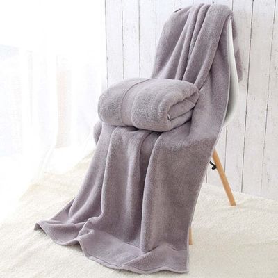 900g Towel 80 * 160cm Thick Luxury Egyptian Cotton Bath Towel Eco-friendly Beach Terry beach towel for Adults Serviette de Bain Gray
