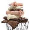 2021 New Japanese Style Family Shower Towels Bathroom Solid Absorbent Hand Towel Cotton Bath Beach Towel with Tassel handdoeken Beige Towel 34x75cm and 70x140cm view 2
