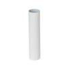 B&P Lamp 6 Inch Height E12 Candelabra Base Modern Steel Candle Cover Sleeve, Satin White Finish view 2