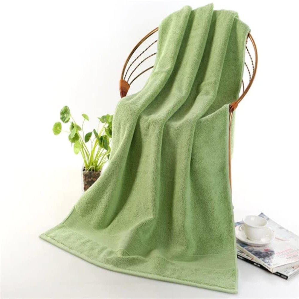 100% Egyptian Cotton 660g Highly Quality Bath Towel 5 Star Hotel Thick Beach Towel More Soft 32s Bath Towel Green 70cmx140cm