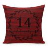 2022-02-14 00 00 00 Decorative Throw Pillow Case Valentine's Day Quote Square Cushion Cover Pillowcase for Wedding Anniversary Bridal Shower Engagement Valentine's Day His And Hers Gifts 20"x20" view 1