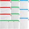 Toddmomy Polyester Reusable Mesh Produce Bags 12pcs Drawstring Storage view 1