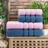 Bath Towel Set 100 Cotton 4pcs For Adults Quick Dry Easy Cleaning Bathroom Face Compressed Beach Hotel Foot made in English Denim Blue - Powder TURKEY view 1