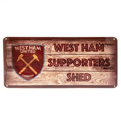 West Ham United FC Supporters Shed Plaque (One Size) (Brown)