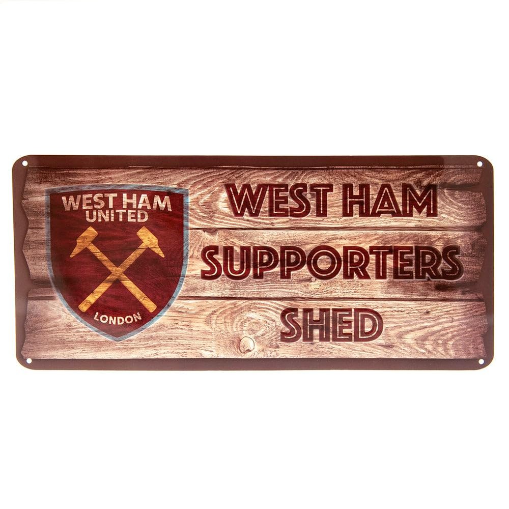 West Ham United FC Supporters Shed Plaque (One Size) (Brown)