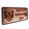 West Ham United FC Supporters Shed Plaque (One Size) (Brown) view 2