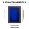 11x17 Textured Black Shadowbox Frame - Shadow Box Frame Interior Size 11x17 by 1" Deep - Royal Blue Acid-Free Suede Backing - Includes Shatter Resistant Acrylic, Backing, Hardware - Usable Depth: 3/4" view 3