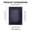 11x17 Textured Black Shadowbox Frame - Shadow Box Frame Interior Size 11x17 by 1" Deep - Dark Grey Acid-Free Suede Backing - Includes Shatter Resistant Acrylic, Backing, Hardware - Usable Depth: 3/4" view 3