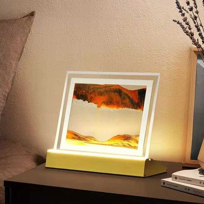 KridDr Sand Art Image Night Light with Touch Moving Sand Images for Desk Office Home Sensory Toys Calm Relaxing