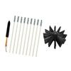 1set Duct Brush Cleaner Kit Efficient Dryer Vent Brush Flexible Rods for Chimney Cleaning Home Use Prevent Flue Fires High-Temperature Resistant view 1