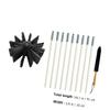 1set Duct Brush Cleaner Kit Efficient Dryer Vent Brush Flexible Rods for Chimney Cleaning Home Use Prevent Flue Fires High-Temperature Resistant view 2