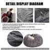 AAXYZX Bean Bag Cover, Oversized Round Chair Beanbag Cover, Giant Bean Bag Chairs Cover for Home Garden Lounge Living Room Big Round Soft Fluffy Faux Fur Lazy Sofa Cover view 3