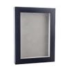 11x17 Textured Black Shadowbox Frame - Shadow Box Frame Interior Size 11x17 by 1" Deep - Light Grey Acid-Free Suede Backing - Includes Shatter Resistant Acrylic, Backing, Hardware - Usable Depth: 3/4" view 1