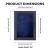 11x17 Textured Black Shadowbox Frame - Shadow Box Frame Interior Size 11x17 by 1" Deep - Navy Blue Acid-Free Suede Backing - Includes Shatter Resistant Acrylic, Backing, Hardware - Usable Depth: 3/4" view 3