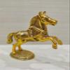 Metal Oxidized Jumping Horse Statue, Standard, Golden, 1 Piece by Indian Collectible view 1