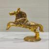 Metal Oxidized Jumping Horse Statue, Standard, Golden, 1 Piece by Indian Collectible view 3