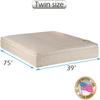 DS Solutions USA Comfort Pedic Extra Firm PillowTop Twin Mattress Only with Mattress Cover Protector view 2