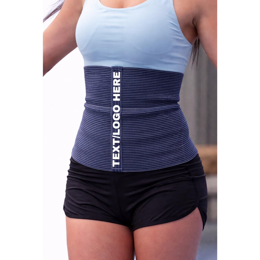 SG TRAINING FIT #1 Custom Text/Logo Sport Pro Wool Cotton Warming Belt Relieves Back Pain Supports Lumbar and Muscles Optimal Compression for Men and Women. (3, Blue)