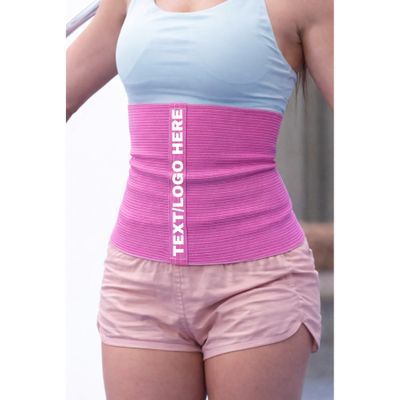 SG TRAINING FIT #1 Custom Text/Logo Sport Pro Wool Cotton Warming Belt Relieves Back Pain Supports Lumbar and Muscles Optimal Compression for Men and Women. (2, Pink)