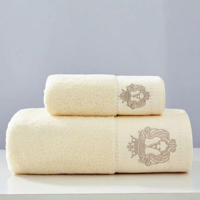 2021 High-Grade 100% Cotton Towel Set Bathtowel+Face towel Set Soft Bath Face Towel Handtowel Bathroom Towel Sets MS 1Pc FaceTowel34x75cm