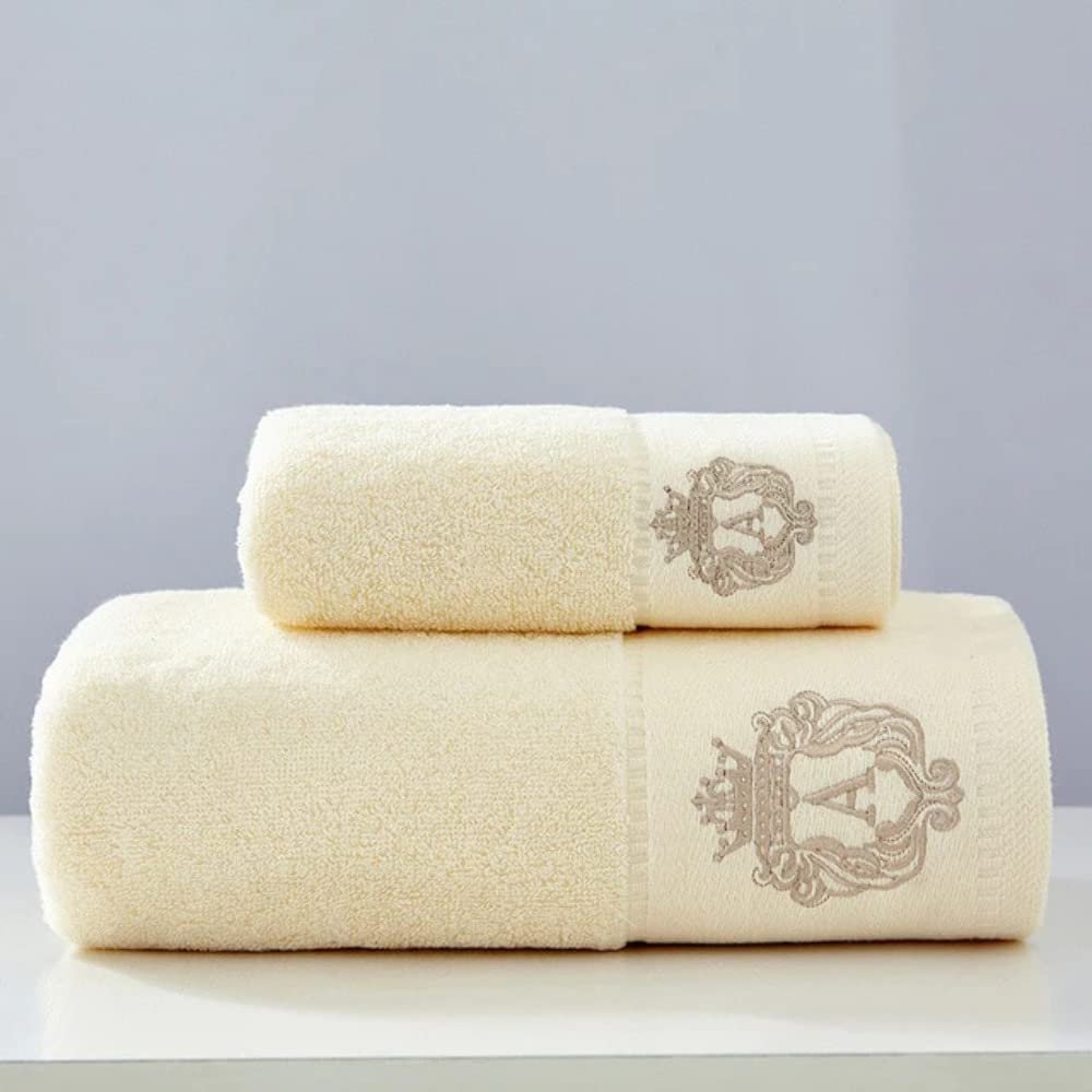 2021 High-Grade 100% Cotton Towel Set Bathtowel+Face towel Set Soft Bath Face Towel Handtowel Bathroom Towel Sets MS 1Pc FaceTowel34x75cm