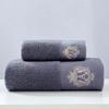 2021 High-Grade 100% Cotton Towel Set Bathtowel+Face towel Set Soft Bath Face Towel Handtowel Bathroom Towel Sets MS 1Pc FaceTowel34x75cm view 3