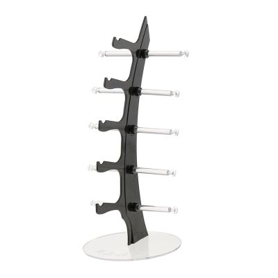 BNNP Eyeglass Storage Rack 5 Pairs of Glasses Display Stand Sunglasses Glasses Frame Display Stand Multifunctional Display Stand Eyeglass Organizer Display Rack (Color : Gray)