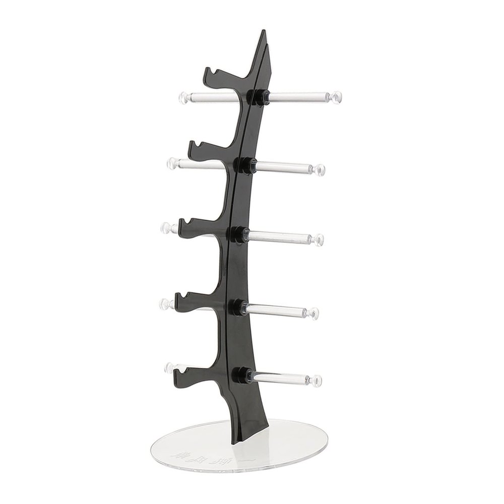 BNNP Eyeglass Storage Rack 5 Pairs of Glasses Display Stand Sunglasses Glasses Frame Display Stand Multifunctional Display Stand Eyeglass Organizer Display Rack (Color : Gray)