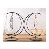 BNNP Eyeglass Storage Rack Moon Shape Glasses Display Stand Wrought Iron Display Hanger Window Display Personalized Decorative Props 2 Pieces Eyeglass Organizer Display Rack view 1