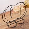 BNNP Eyeglass Storage Rack Moon Shape Glasses Display Stand Wrought Iron Display Hanger Window Display Personalized Decorative Props 2 Pieces Eyeglass Organizer Display Rack view 3