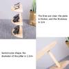 BNNP Eyeglass Storage Rack Glasses Display Stand Sunglasses Stand Props Multi-Layer Window Decoration Semicircle Three Layers Eyeglass Organizer Display Rack (Size : Large) view 3