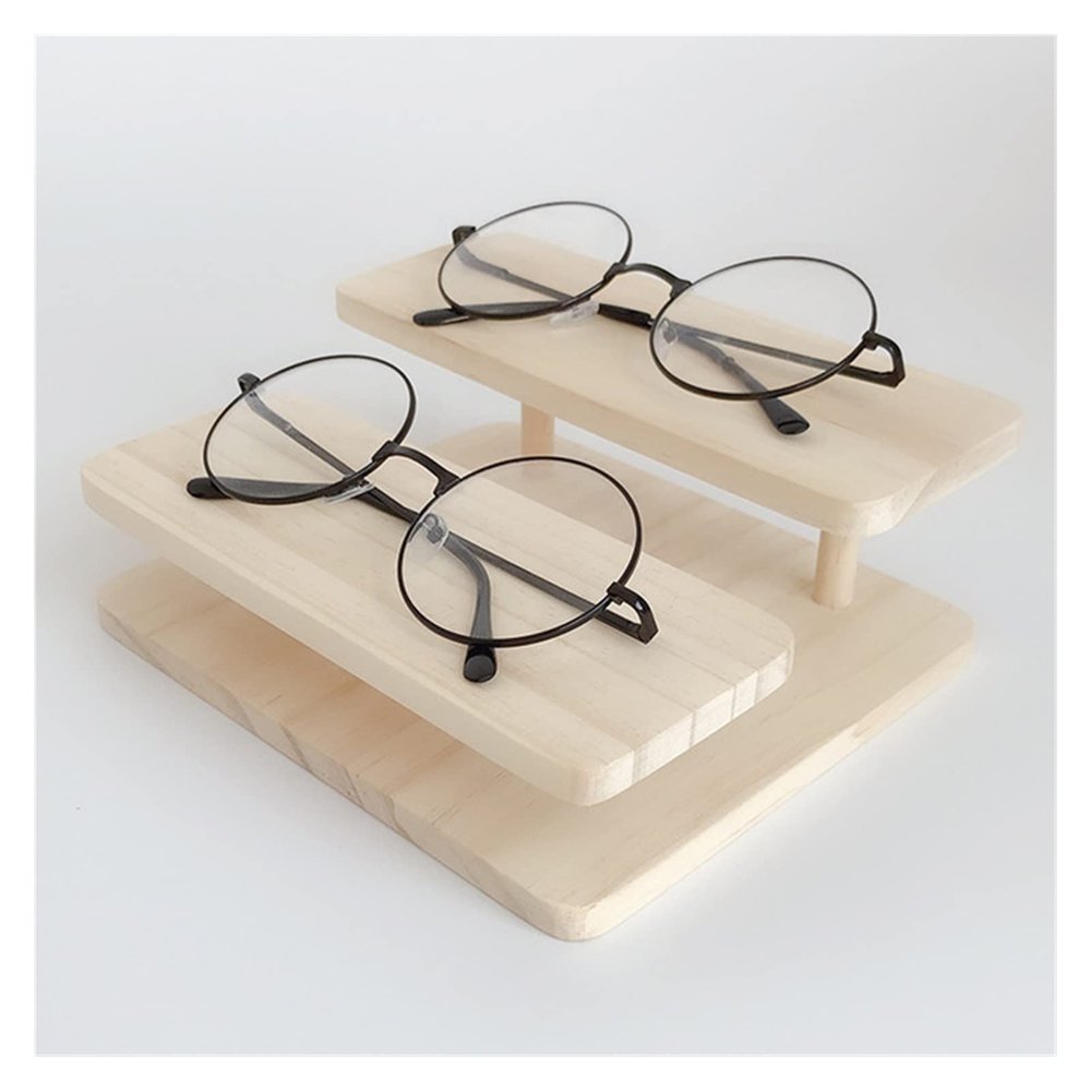 BNNP Eyeglass Storage Rack Assemblable Sunglasses Holder Glasses Display Jewelry Holder Bracelet Watch Display Holder Eyeglass Organizer Display Rack (Size : Two Floors)