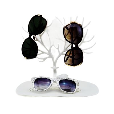BNNP Eyeglass Storage Rack Sunglasses Rack Storage Tree-Shaped Hanging Sunglasses Glasses Display Stand Window Ornaments Glasses Frame Eyeglass Organizer Display Rack (Color : Gold)