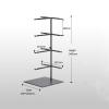 BNNP Eyeglass Storage Rack Glasses Display Racks Glasses Store Storage Racks Display Props Racks Stainless Steel Sunglasses Sunglasses Brackets Eyeglass Organizer Display Rack (Size : Small) view 2