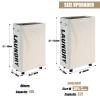 DOKEHOM 25-Inches Slim Laundry Basket on Wheels, Collapsible Rolling Laundry Hamper, Foldable Narrow Corner Clothes Storage Bins (Beige) view 3