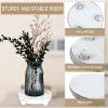 Amyhill 3 Pcs 8/6/4 Inch Wooden Risers for Display Wood Pedestal Stand Mini Tray Stand Round Wooden Pedestal Holder Rustic Riser for Decor Tiered Tray Decor Home Kitchen(Washed White) view 4